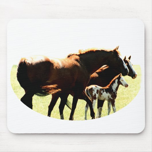 Paarden en Afbeelding van runderen Muismat (Voorkant)