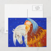 Paarden en Angel Briefkaart (Voorkant / Achterkant)