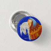 Paarden en Angel Ronde Button 3,2 Cm (Voorkant /achterkant)