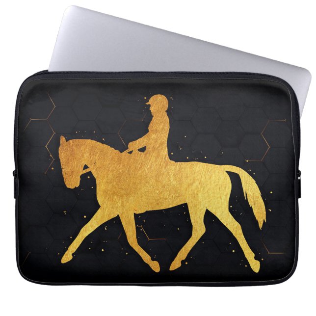 Paarden en appelwijn laptop sleeve (Voorkant)