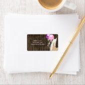 paarden en ballonnen op het adres van Barnwood Etiket (Insitu)