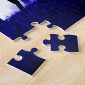 Paarden en blauwe nacht legpuzzel (Zijkant)