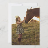 Paarden en bloemen Kaart (Achterkant)