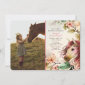 Paarden en bloemen Kaart (Voorkant)