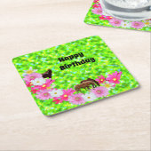 Paarden en bloemen, Onderzetters van papierdag (Schuin)