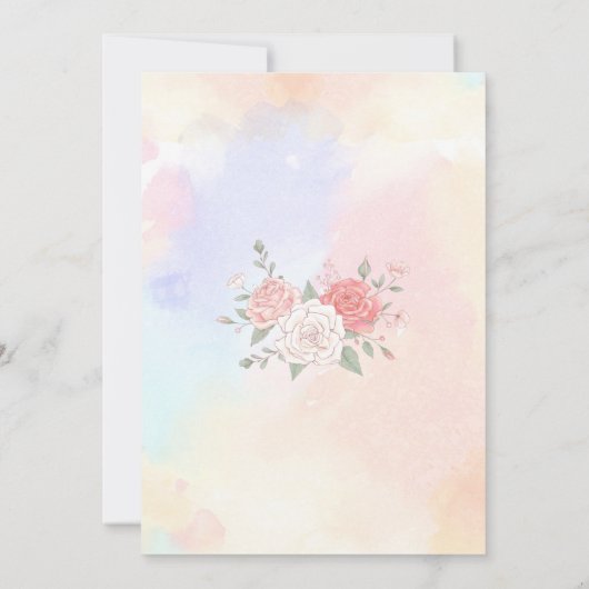  paarden en bloemen - uitnodiging  (Achterkant)