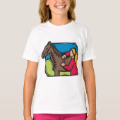 Paarden en Boerderijen meisjes T-shirt (Voorkant)
