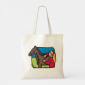 Paarden en Boerderijen meisjes Tote Bag (Achterkant)
