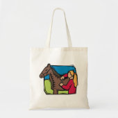 Paarden en Boerderijen meisjes Tote Bag (Voorkant)