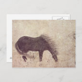 Paarden en bomen in de winter briefkaart (Voorkant / Achterkant)