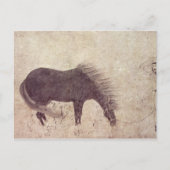 Paarden en bomen in de winter briefkaart (Voorkant)