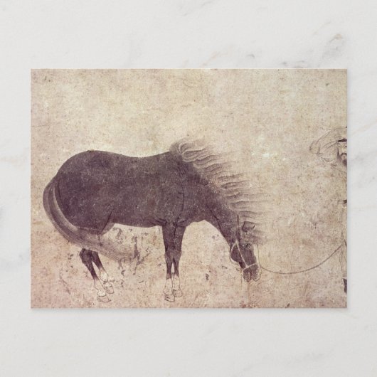 Paarden en bomen in de winter briefkaart (Voorkant)