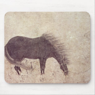Paarden en bomen in de winter muismat