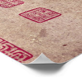 Paarden en bomen in de winter poster (Hoek)