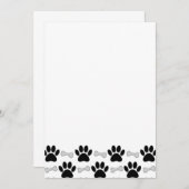 Paarden en Botten Patroon DIY Blank Kaart (Voorkant / Achterkant)