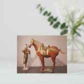 Paarden en bruinvissen, Tang Dynasty Briefkaart (Staand voorkant)