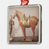 Paarden en bruinvissen, Tang Dynasty Metalen Ornament (Links)