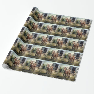 Paarden en buggy in Rural Iowa Cadeaupapier