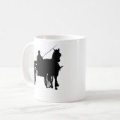 Paarden en buggy koffiemok (Voorkant links)