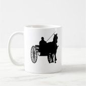 Paarden en buggy koffiemok (Links)