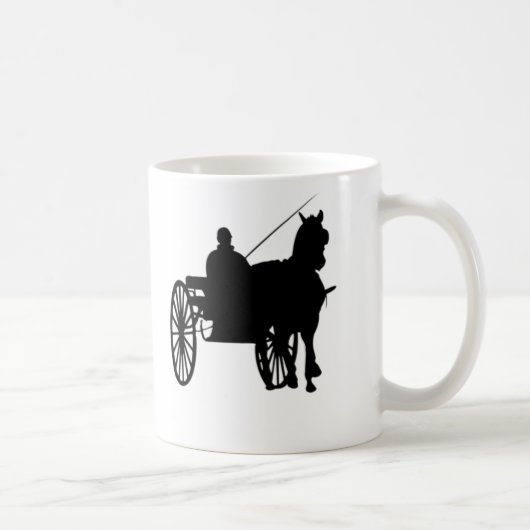 Paarden en buggy koffiemok (Rechts)