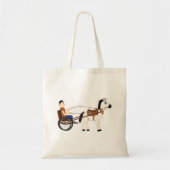 Paarden en buikige Canvas tas (Voorkant)