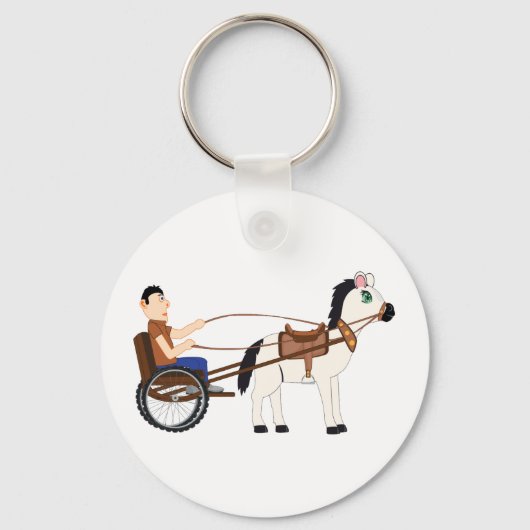 Paarden en buikige Sleutelhanger (Achterkant)