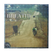 Paarden en buikspieren tegeltje (Voorkant)