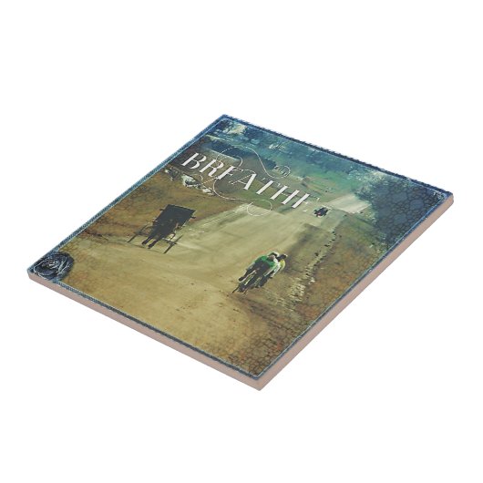 Paarden en buikspieren tegeltje (Zijkant)