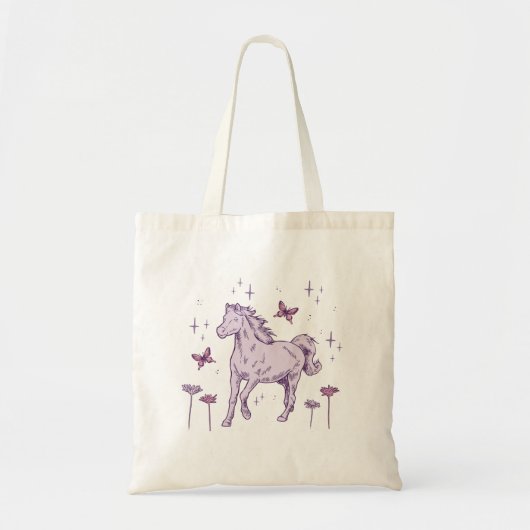 Paarden en buikvliegen tote bag (Voorkant)