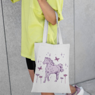 Paarden en buikvliegen tote bag