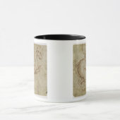 Paarden en Cavalier (pen en inkt op papier) Mok (Midden)