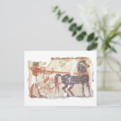 Paarden en Chariot Briefkaart (Staand voorkant)