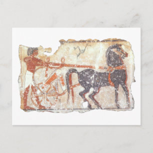 Paarden en Chariot Briefkaart