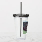 Paarden en cowboy Winter Snow Acryl Drinkbeker (Rechts)