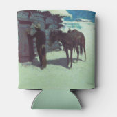 Paarden en cowboy Winter Snow Blikjeskoeler (Achterkant)