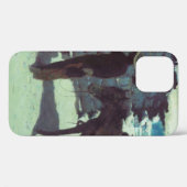 Paarden en cowboy Winter Snow Case-Mate iPhone Case (Achterkant (horizontaal))