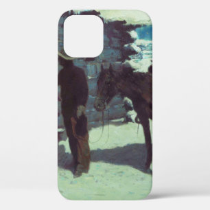 Paarden en cowboy Winter Snow Case-Mate iPhone Case
