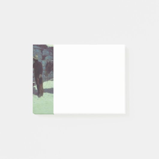 Paarden en cowboy Winter Snow Post-it® Notes (Voorkant)