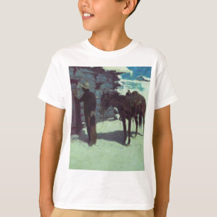 Paarden en cowboy Winter Snow T-shirt