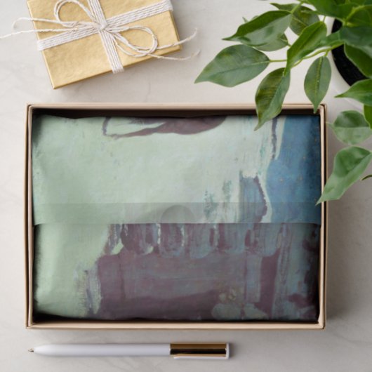 Paarden en cowboy Winter Snow Tissuepapier (Geschenk)