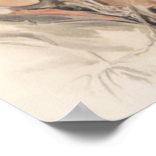 Paarden en Dame Poster  (Hoek)