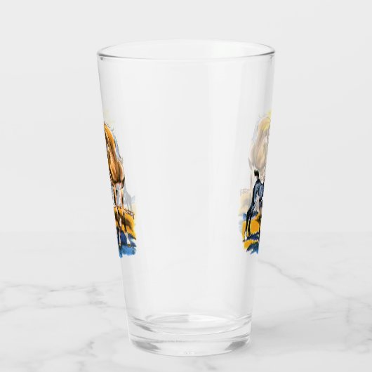 Paarden en dieren glas (Rechts)