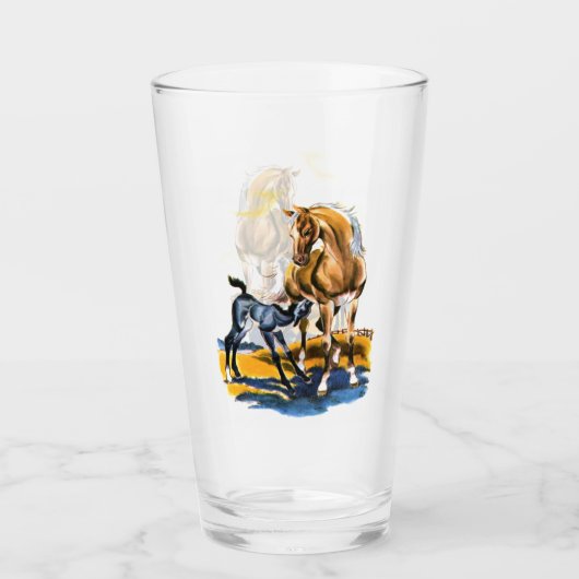 Paarden en dieren glas (Voorkant)