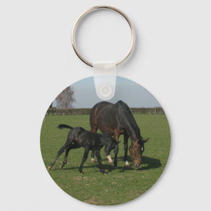 Paarden en dieren sleutelhanger