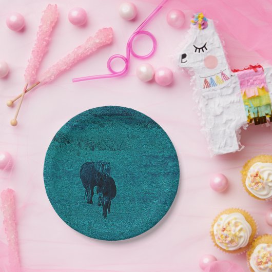 Paarden en Donkey Papieren Bordje (Feest)