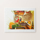 Paarden en dragers van kunst legpuzzel (Horizontaal)