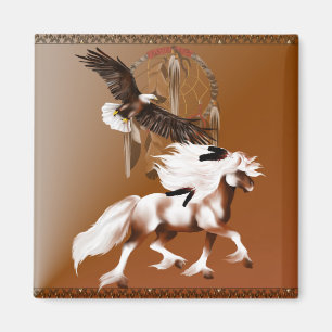 Paarden en Eagle Magnet