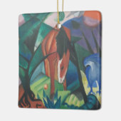 Paarden en Eagle van Franz Marc,  Cubistische kuns Keramisch Ornament (Links)