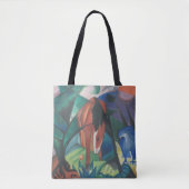 Paarden en Eagle van Franz Marc,  Cubistische kuns Tote Bag (Voorkant)
